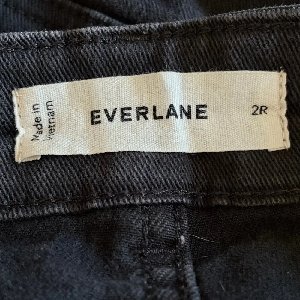 Everlane The Utility Barrel Jean Washed Black sz 2R